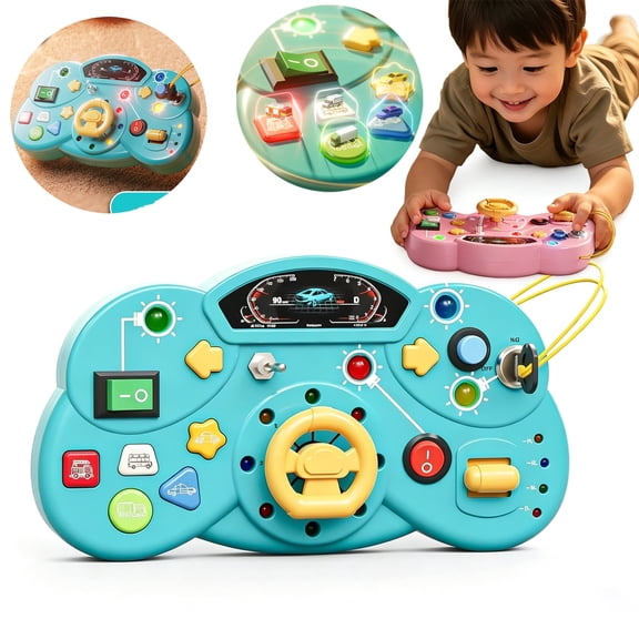 Toys for 1 2 3 Year Old Boys Girls, Early Education Busy Board, Learning Toys for Toddlers 1-3, Birthday Gifts Toys for 1  Year Old Girls Boys