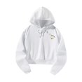thumbnail image 3 of Sudadera con capucha para mujer, sudadera con capucha de gran tamaño para mujer, ganso lindo, sudadera blanca de manga larga de moda, sudadera con M, 3 of 8