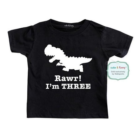 funny cute rex rawr dinosaur toddler 3rd third three birthday shirt dialog displays option button additional opens zoom