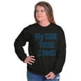 thumbnail image 3 of My Kids Think I Rock Funny Cute Mom Women Plus Size Crewneck Sweatshirt Brisco Brands 4X, 3 of 5