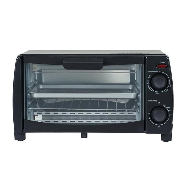Horno Tostador Dominion Negro, Diseño Retro Compacto con Temporizador de 30 Minutos y Multifunción p