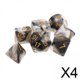 thumbnail image 1 of 4x7 Uds Dados Poliédricos Acrílicos Accesorios De Fiesta Juegos De Mesa Para Rpg Gris, 1 of 8