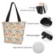 thumbnail image 4 of Fotbe Falling Pumpkins On Car Bolsa de Playa con Estampado, Bolsa de Hombro, Bolsa de Mano Espaciosa, Bolsa de Viaje Ligera, Bolsa de Compras Versátil, 4 of 6