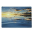 thumbnail image 1 of Mystic Cutting Board, Last Sun Rays of the Day Vibrant Scenery Romantic Dreamy Tropical Vacation Image, Decorative Tempered Glass Cutting and Serving Board, Large Size, Yellow Blue, by Ambesonne, 1 of 1