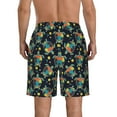 thumbnail image 3 of Bixox Men's Colorful Turtles printing Casual Classic Fit Short Summer Beach Shorts, 3 of 6