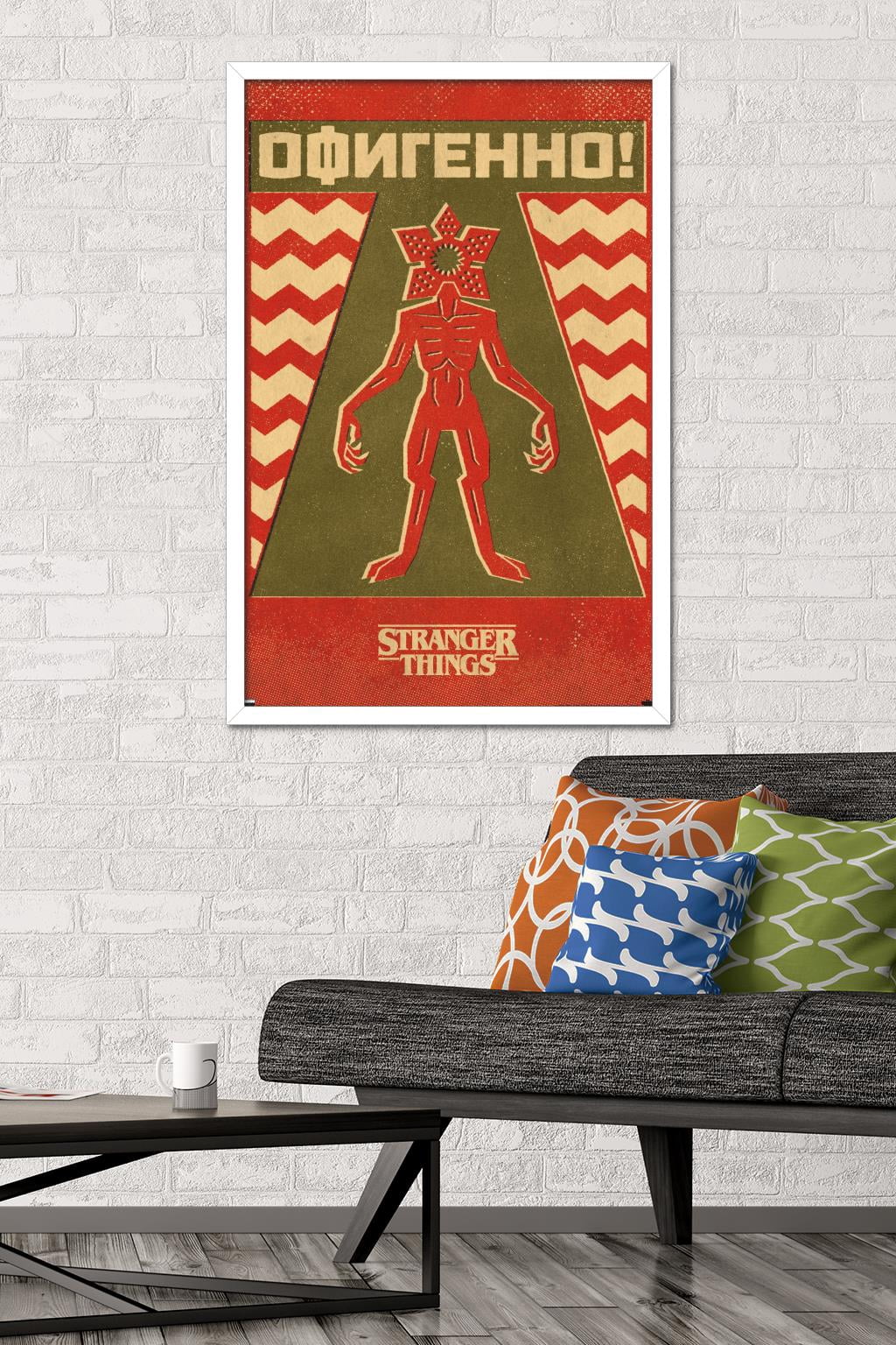 Netflix Stranger Things: Season 4 - Demogorgon Minimalist Wall Poster, 22.375" x 34" Framed
