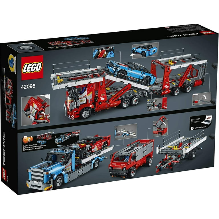 LEGO Technic Car Transporter 42098 Toy Truck and Trailer Building Set with Blue Car Best Engineering and STEM Toy for Boys and Girls 2493 Pieces