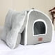 thumbnail image 2 of Cama para Gatos WINDRACING Cueva y Tienda para Gatos con Almohada Gris, 2 of 6