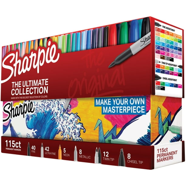 Sharpie Permanent Markers Ultimate Collection, Assorted Tips and Colors