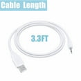 thumbnail image 2 of FITE ON 3ft White USB Power Adapter Charger Cable Lead Replacement for Oopsix Body Wand vibrator, 2 of 4