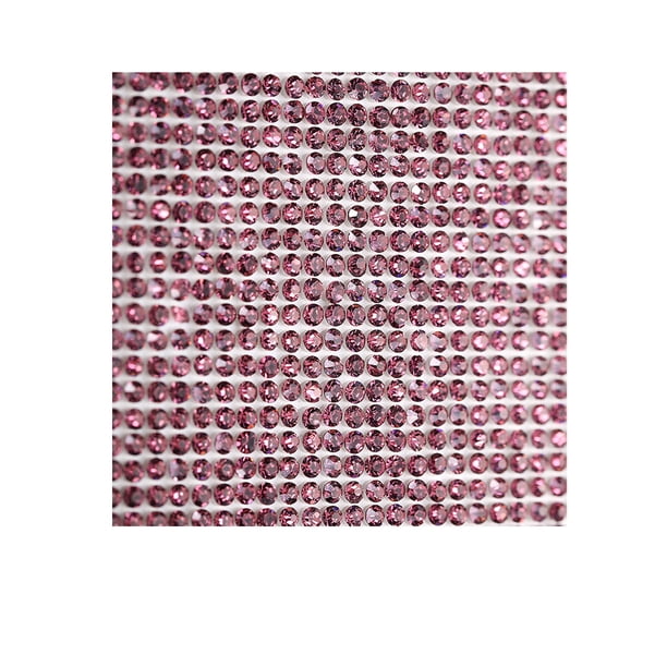 Cateissary Cinta de diamantes de imitación de cristal accesorios de ropa pegatina exquisitos suministros para el hogar púrpura claro 6 cinta de Type2 NO2