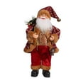 thumbnail image 4 of Figura de Papá Noel para Navidad, adorno de año Nuevo, regalo para la familia, juguete para niños, accesorios para muñecas, decoración para la rojo y dorado, 4 of 9