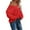 Red, variant on Comdrip off The Shoulder Tops for Women, Women's off The Shoulder Sweater Loose Lightweight Pullover Top V Neck Hollow Knitted Long Sleeved Solid Color Autumn Oversized Sweaters for Women Beige L