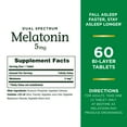 thumbnail image 3 of Nature’s Bounty Melatonin 5mg Quick & Extended Release Tablets, Sleep Aid, 60 Ct, 3 of 7