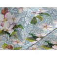 thumbnail image 3 of Ambesonne Floral Design Quilted Coverlet 3 Pcs, Asian Floral Spring, King Size, Pale Pink Forest Green, 3 of 4