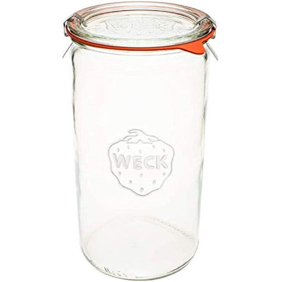 Tarro de vidrio WECK 974 1.5 L con tapa hermética para encurtir 54 oz