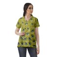 thumbnail image 1 of Moomaya Chemise Tunique Style Enveloppant pour Femmes en Coton Décontracté Col Classique Boutonné, 1 of 6