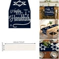 thumbnail image 2 of TIELUTT Chemin de Table Hanukkah Design Étoile de David Table de Fête Nappe Ronde en Dentelle Nappe pour Camping en Plein Air Nappes Jetables Rondes pour Fêtes Housses de Table en Spandex Table Rectangulaire, 2 of 7