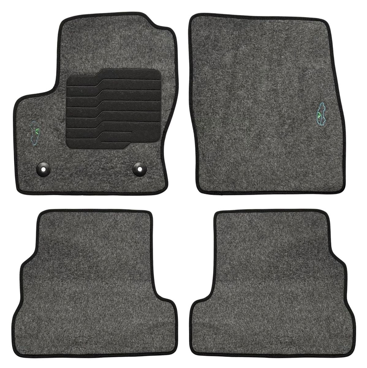 Carpet Floor Mats For 2010 to 2019 Ford Taurus Front and Rear Gray