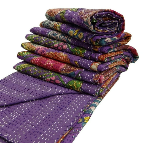 kantha quilt queen cotton handmade queen quilt