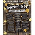 thumbnail image 6 of 60th Birthday Party Decorations for 60th Birthday (Sixty) - Remembering The Year 1964 - Party Supplies - Gifts for Men and Women Turning 60 - Back In 1964 Birthday Card 11x14 Unframed Print, 6 of 7