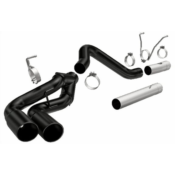 MagnaFlow 07-17 Dodge Ram 2500/3500 6.7L DPF-Back Black 4in Dual Single Passenger Side Rear Exit