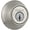 Nickel, variant on Kwikset SmartKey Security Antique Brass Metal Double Cylinder Deadbolt