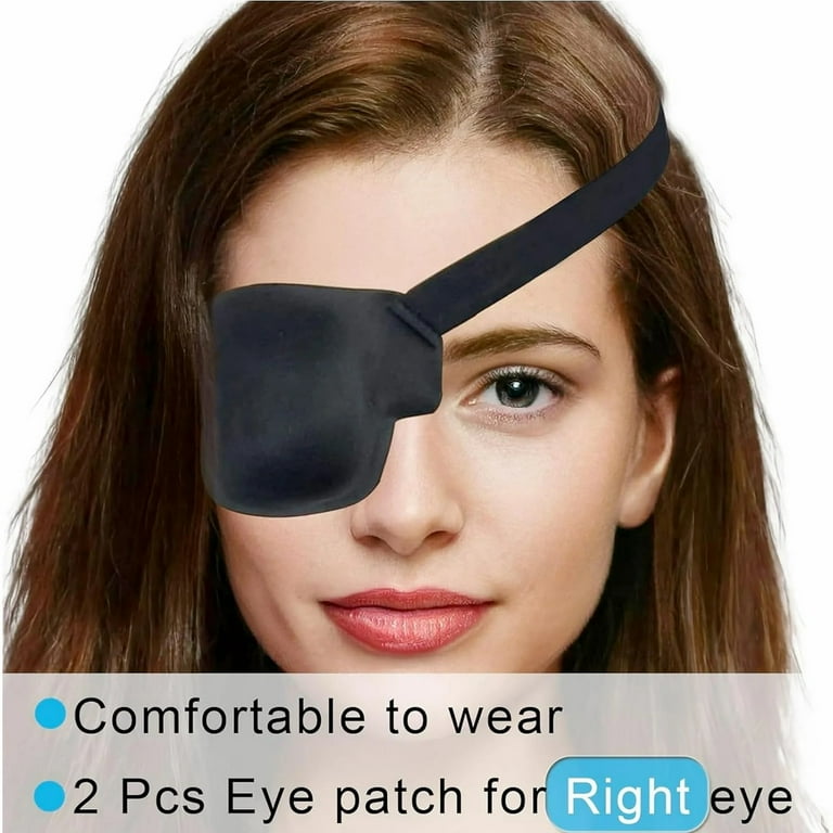 Emlimny Eye Patches for Adults and Kids, 2 Pcs 3D Eye Patch Black Adjustable Medical Eyepatch for Lazy Eye Amblyopia Strabismus and after Surgery Emlimny Eye Patches for Adults and Kids, 2 Pcs 3D Eye Patch Black Adjustable Medical Eyepatch for Lazy Eye Amblyopia Strabismus and after Surgery