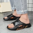 thumbnail image 5 of Bibifish Mens Slide Sandals Massage Insole Breathable Open Toe Slippers Casual Outdoor Beach Comfort Shoes, 5 of 7