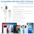 thumbnail image 5 of GIJIVCOZ Paquete de 2 audífonos/auriculares con cable en la oreja USB C estéreo HiFi micrófono incorporado y control de volumen para iPhone 16/16 Pro Max/16 Pro/16 Plus/15 Pro Max/15 Pro/15/Samsung Ga, 5 of 5