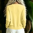 thumbnail image 5 of Sewkxo Women Long Sleeve Button Down V Neck Lightweight Basic Knit Sweater Cardigan,Yellow M, 5 of 5