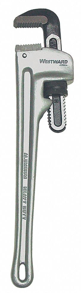 WESTWARD Monkey Wrench : Alloy Steel, 3 1/10 in Jaw Capacity, Smooth, 14  3/4 in Overall Lg, I-Beam