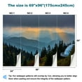 thumbnail image 3 of Peel and Stick Wallpaper Sunset Great Smoky Mountains National Park Modern Art Wall Mural Decor Self Adhesive and Removable 69in x 98in, 3 of 8