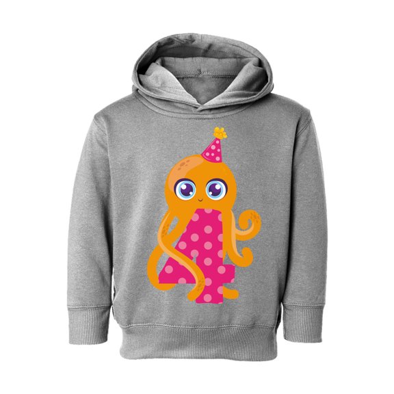 Awkward Styles 4th Birthday Toddler Hoodie Cute Octopus Fleece Hooded Sweatshirt for Kids