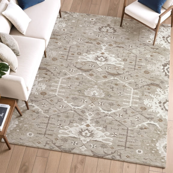 Addison Rugs Chantille Indoor/Outdoor Traditional Global Beige Machine Washable Rectangle Rug, 10' x 14'