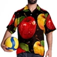 thumbnail image 4 of Fruit Men's Short Sleeve Button Down Casual Beach Printed Shirts, 4 of 6