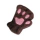 thumbnail image 5 of Sonducket Gato felpa garra guante novedad Halloween toalla medio cubierto mujeres mitones guantes sin dedos guantes y mitones café ligero Sonducket PS13236-05, 5 of 6