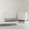 thumbnail image 5 of Art of Nursery by Storkcraft Santorini 3 Drawer Dresser with Infant Changing Topper, White with Driftwood, 5 of 15