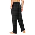 thumbnail image 4 of JGNGSHN Men’s Sleepwear Pants, Casual Plaid Lounge Pajamas with Elastic Waistband, Adjustable Drawstring, and Soft Cotton Fabric, 4 of 8