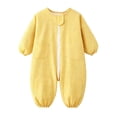 thumbnail image 3 of Busydd Long Sleeve Baby Romper 1-4 Years with Front Zipper and Pockets Fashion Comfy Newborn Infant Boy Girl Clothes Onesie 2 Years, 3 of 6