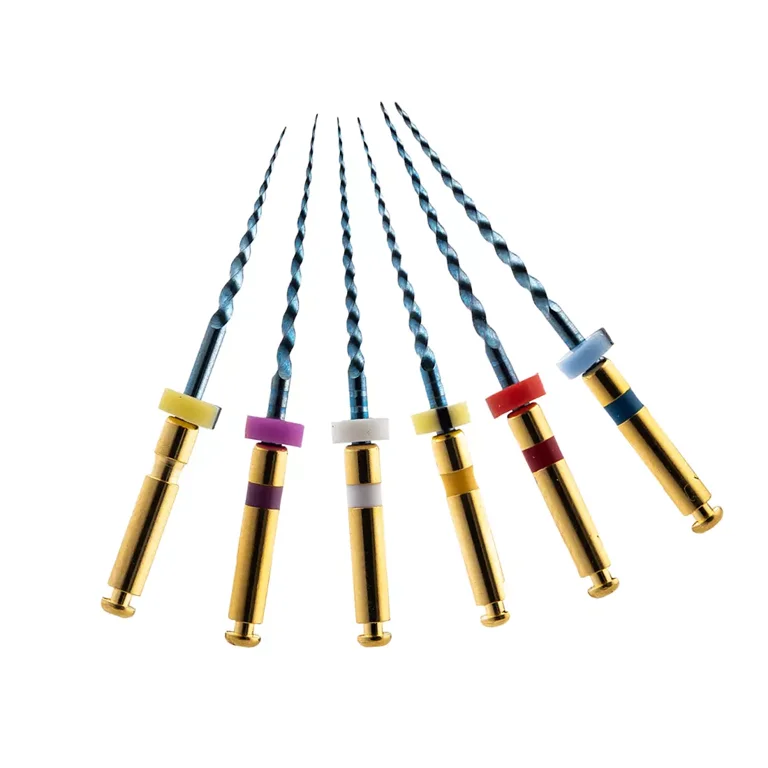 6pcs Dental NiTi Files Rotary Engine File for Endo Motor Root Treatment 25mm FDA 6pcs Dental NiTi Files Rotary Engine File for Endo Motor Root Treatment 25mm FDA