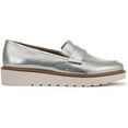 thumbnail image 2 of Naturalizer Adiline Women's Loafers & Slip-Ons Silver Metallic Leather, 2 of 5