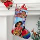 thumbnail image 2 of Princesa Elena de Avalor Tema: Calcetines de Navidad, fino lino blanco para colgar en escaleras y chimenea, decoración navideña para el hogar, regalo de Navidad. 45cm × 32cm, 2 of 5