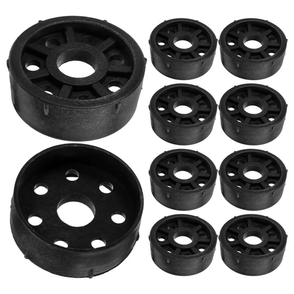 TABLZONE Compact Black Plastic Caps for Poster Storage Tubes Effortless Application 10Pcs