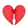 thumbnail image 2 of de Corazón de Ángel de Hada de con Correas Ajustables Suave Adecuadas para Fiesta Disfraces Desfile Fotografía rojo, 2 of 9