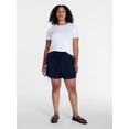 thumbnail image 2 of Time and Tru Women’s Soft High Rise Utility Shorts, 4” Inseam, Sizes XS-XXXL, 2 of 6