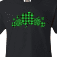 thumbnail image 4 of Inktastic St. Patrick's Day Clovers in Plaid Youth T-Shirt, 4 of 5