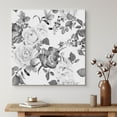 thumbnail image 2 of wall26 Canvas Print Wall Art Grayscale Watercolor Rose &amp; Leaf Collage Floral Botanical Illustrations Modern Art Rustic Scenic Colorful Farmhouse/Country for Living Room, Bedroom, Office - 12&quot, 2 of 5