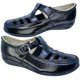 thumbnail image 1 of Huarache en Piel Vacuno Cómodo Casual Hebilla Enco Footwear  mod.1003 Plataforma Piel Res confort Color Negro, 1 of 4