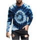 thumbnail image 2 of Blusas y camisas de manga larga con cuello redondo para hombre, estilo casual, estampado, cuello redondo, para fitness, deportivas, de licra., 2 of 5